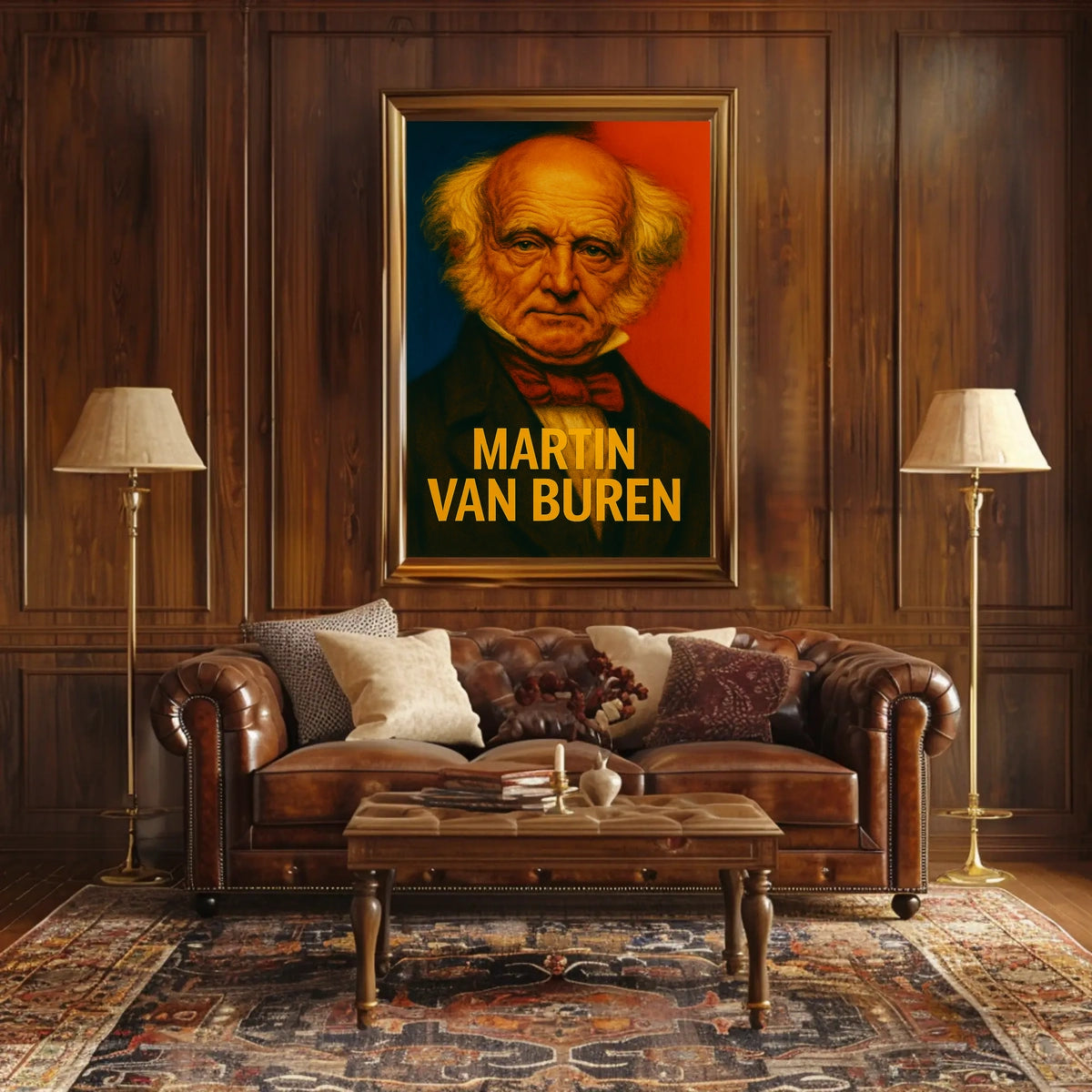 Martin Van Buren Historic Portrait Vintage Wall Poster