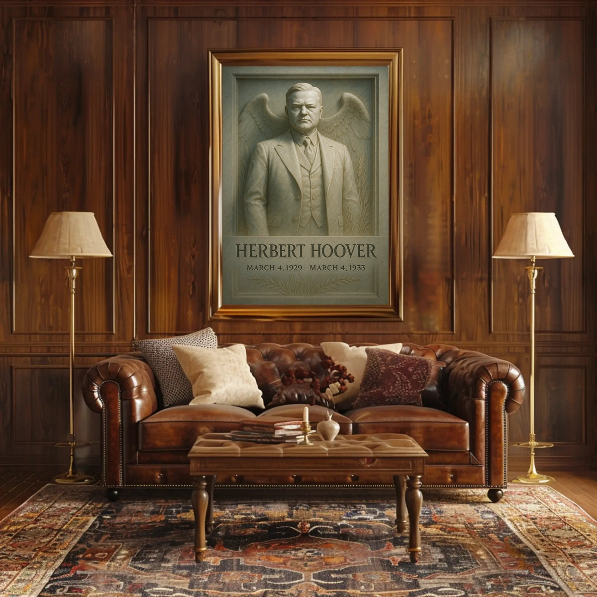 Herbert Hoover Presidential Era Poster