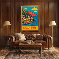 Amalfi Coast Travel Poster