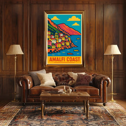 Amalfi Coast Travel Poster
