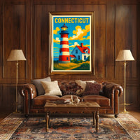 Connecticut Lighthouse Poster