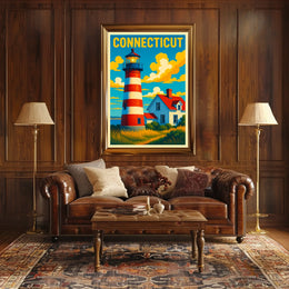 Connecticut Lighthouse Poster
