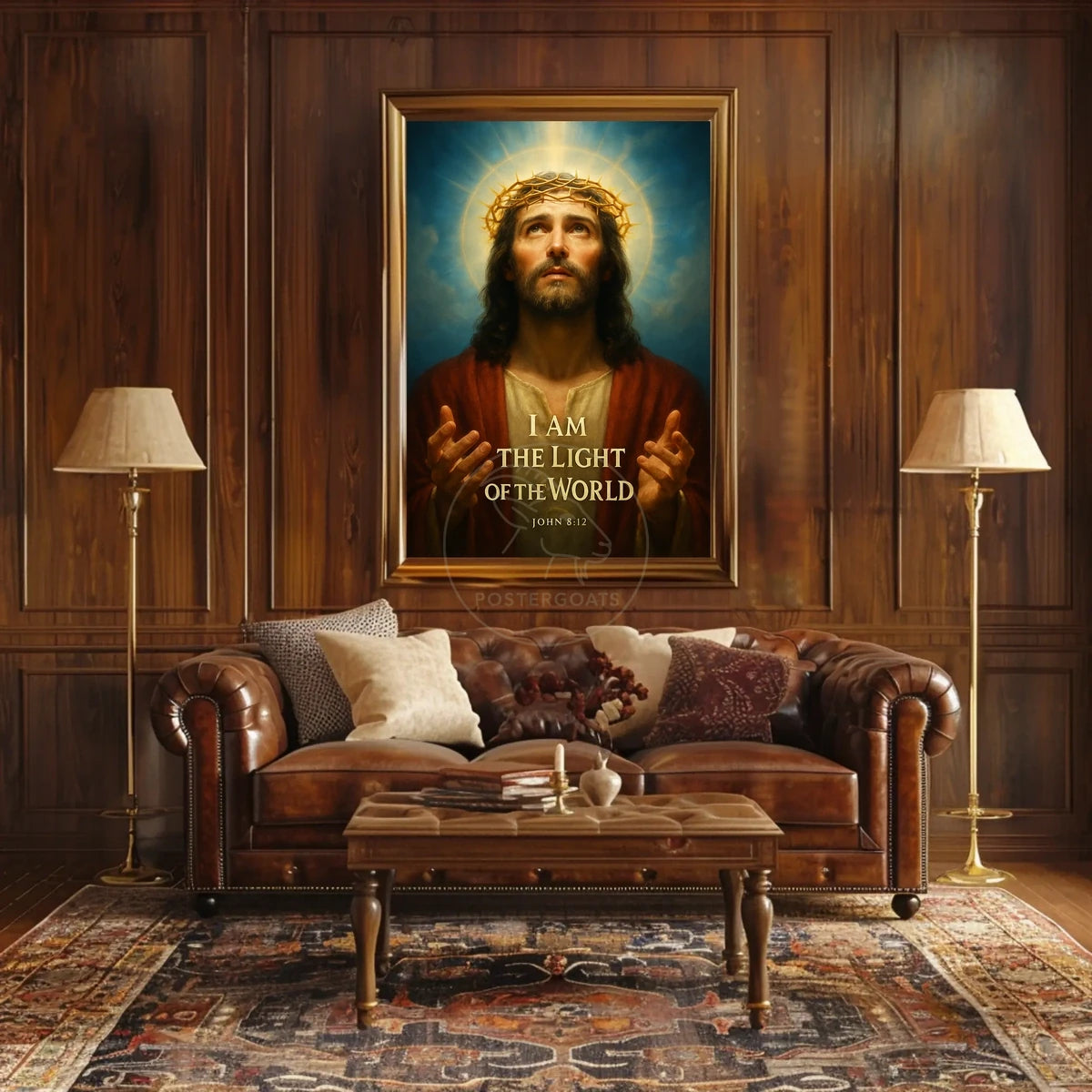 Jesus Christ Divine Light Classical Religious Artistic Poster