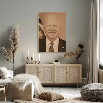 Joe Biden 46th President Sepia Photo
