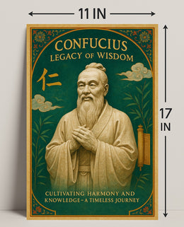 Confucius Legacy of Wisdom Wall Art Print PosterGoat