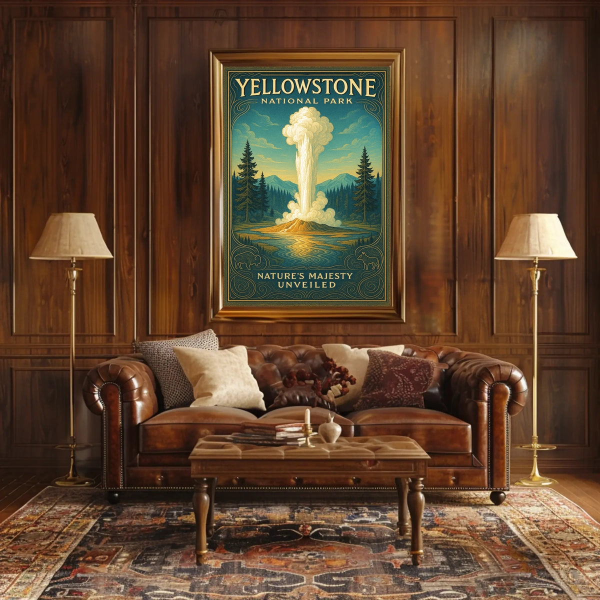 Yellowstone National Park Nature's Majesty Unveiled Poster