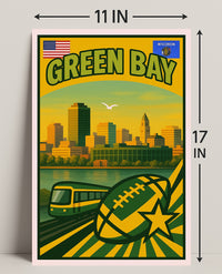 Green Bay Travel Poster PosterGoat