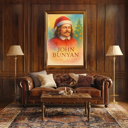 John Bunyan Christmas Festive Historical Portrait Poster