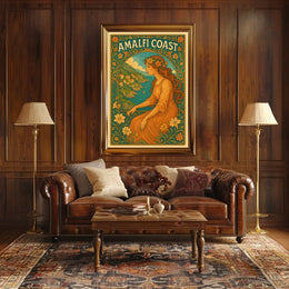Amalfi Coast Vintage Vintage Poster