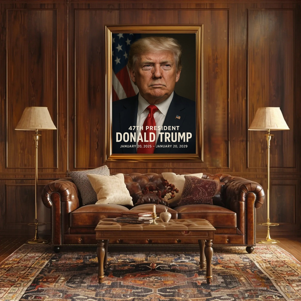 Donald Trump Visionary Statesman Poster