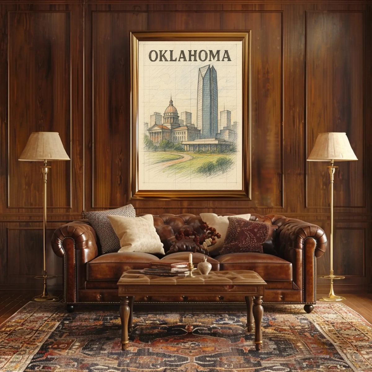 Oklahoma Cityscape Poster