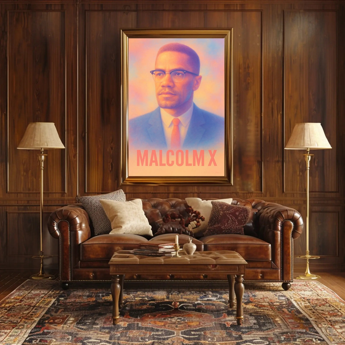 Malcolm X Portrait Poster