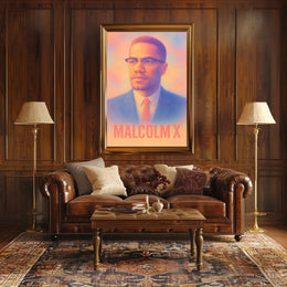 Malcolm X Portrait Poster