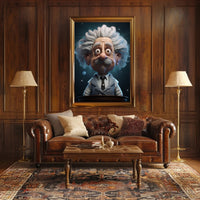 Eccentric Scientist 3D Style Pop Culture Poster