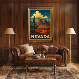 Nevada Desert Landscape Poster