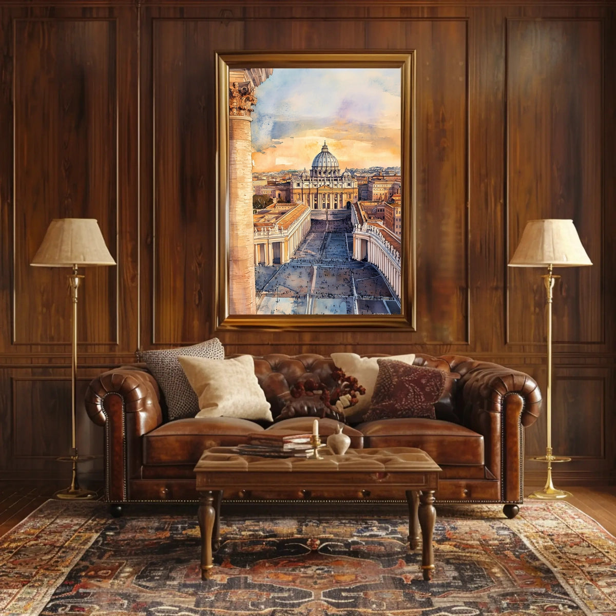 Vatican City St Peters Basilica View From Square Poster