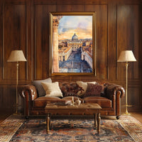Vatican City St Peters Basilica View From Square Poster