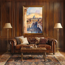 Vatican City St Peters Basilica View From Square Poster