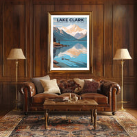 Lake Clark National Park Poster Scenic Travel Print