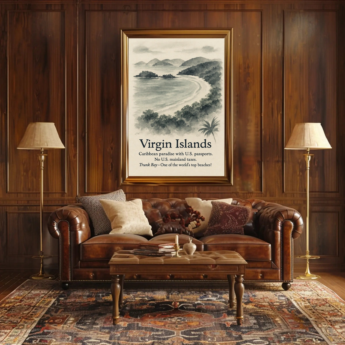 Virgin Islands Caribbean Paradise Poster