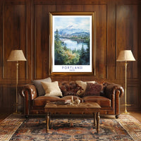 Portland Scenic View Poster PosterGoat