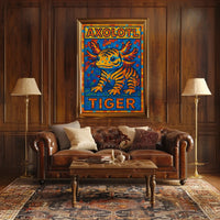 Axolotl Tiger Poster