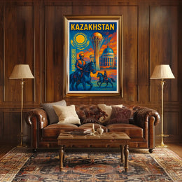 Kazakhstan Heritage Poster