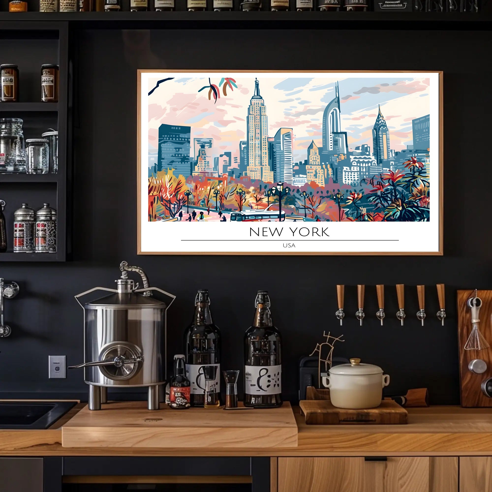 New York Cityscape Poster