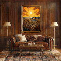 Golden Dome Cityscape in Jerusalem Cultural or Heritage Poster