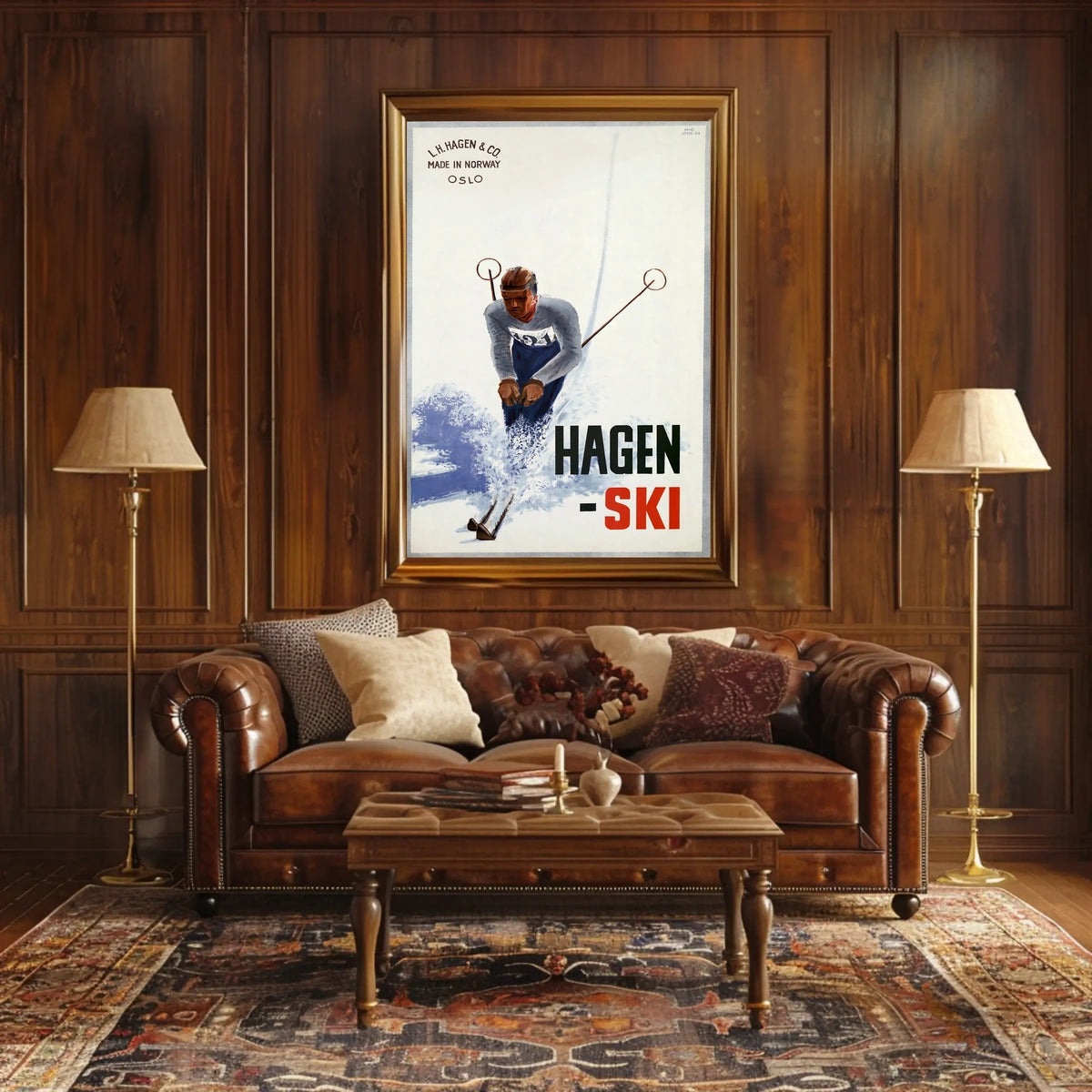 Hagen Ski Made In Norway Poster
