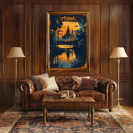 Orlando at Dusk Poster