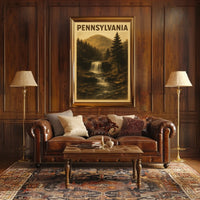Pennsylvania Scenic Waterfall Poster