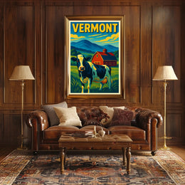 Vermont Countryside Charm Poster