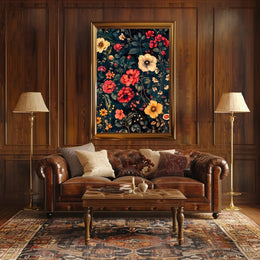 Enchanting Floral Symphony Wall Art Print