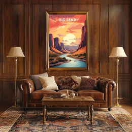 Big Bend National Park Landscape Travel Poster