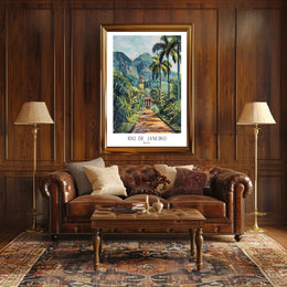 Tropical Pathway in Rio de Janeiro Poster PosterGoat