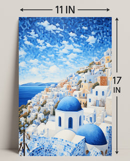 Santorini Serenity Poster