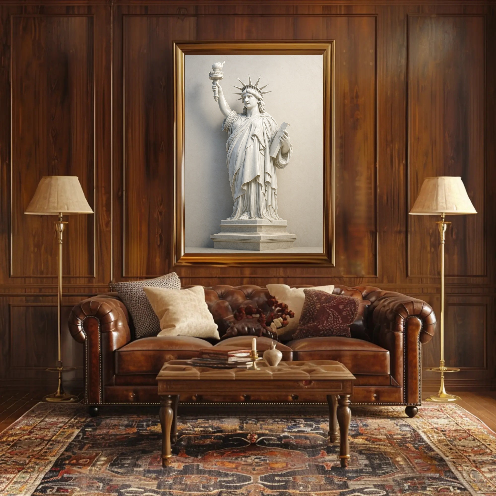 Statue of Liberty Marble Art Historical or Presidential Poster