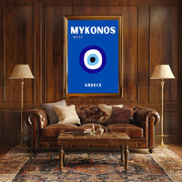 MYKONOS Muse Eye Icon Greece Travel Poster PosterGoat