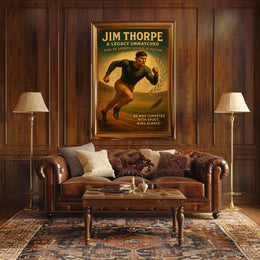 Jim Thorpe Unmatched Athletic Legacy Poster
