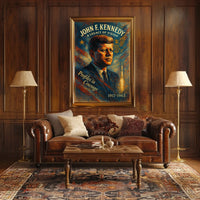 Patriotic Leadership Visionary Space Exploration Art Poster