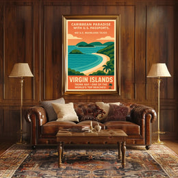 Caribbean Paradise Virgin Islands Poster