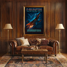 F-22 Raptor Fifth-Generation Stealth Poster