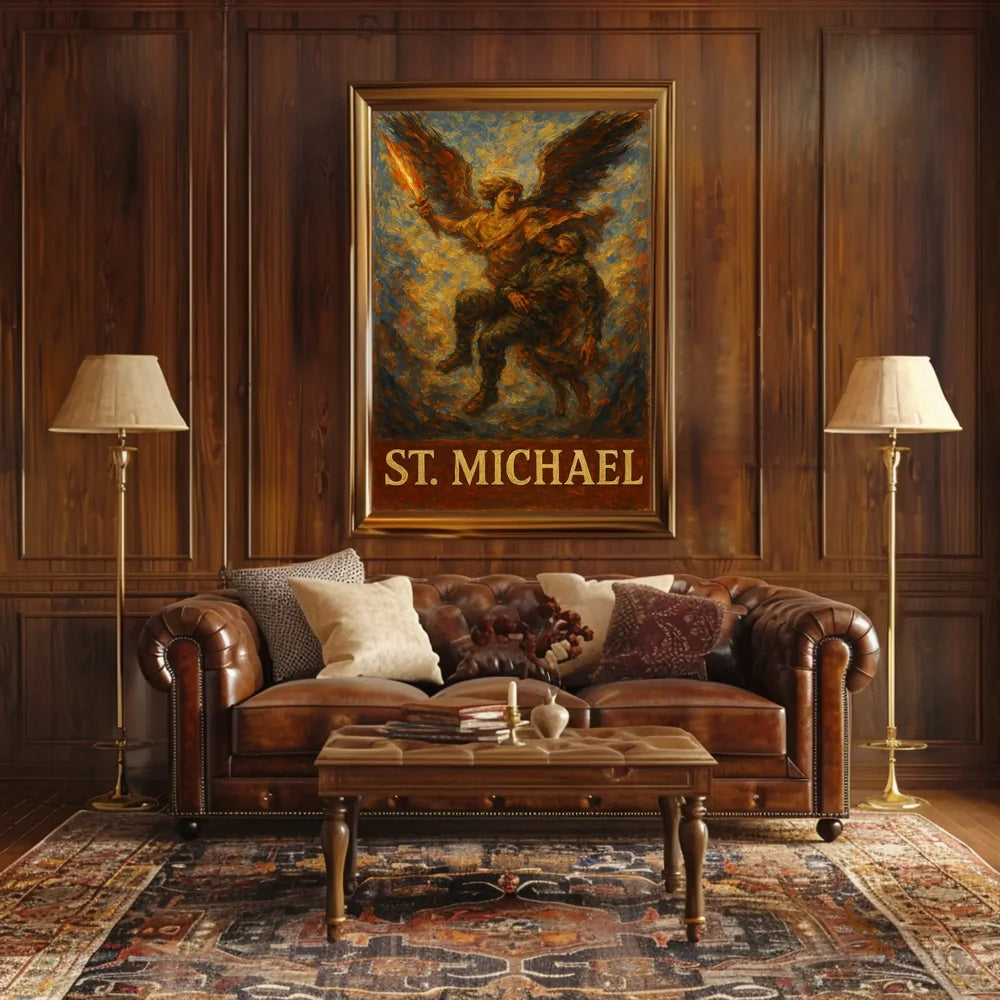 Saint Michael Archangel Spiritual Warrior Poster