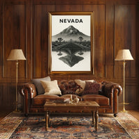 Nevada Landscape Reflection Poster