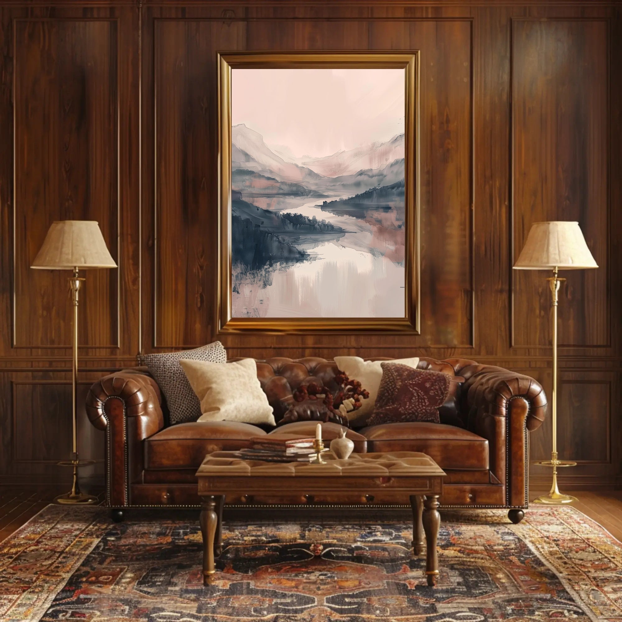 Serene Mountain Landscape Poster