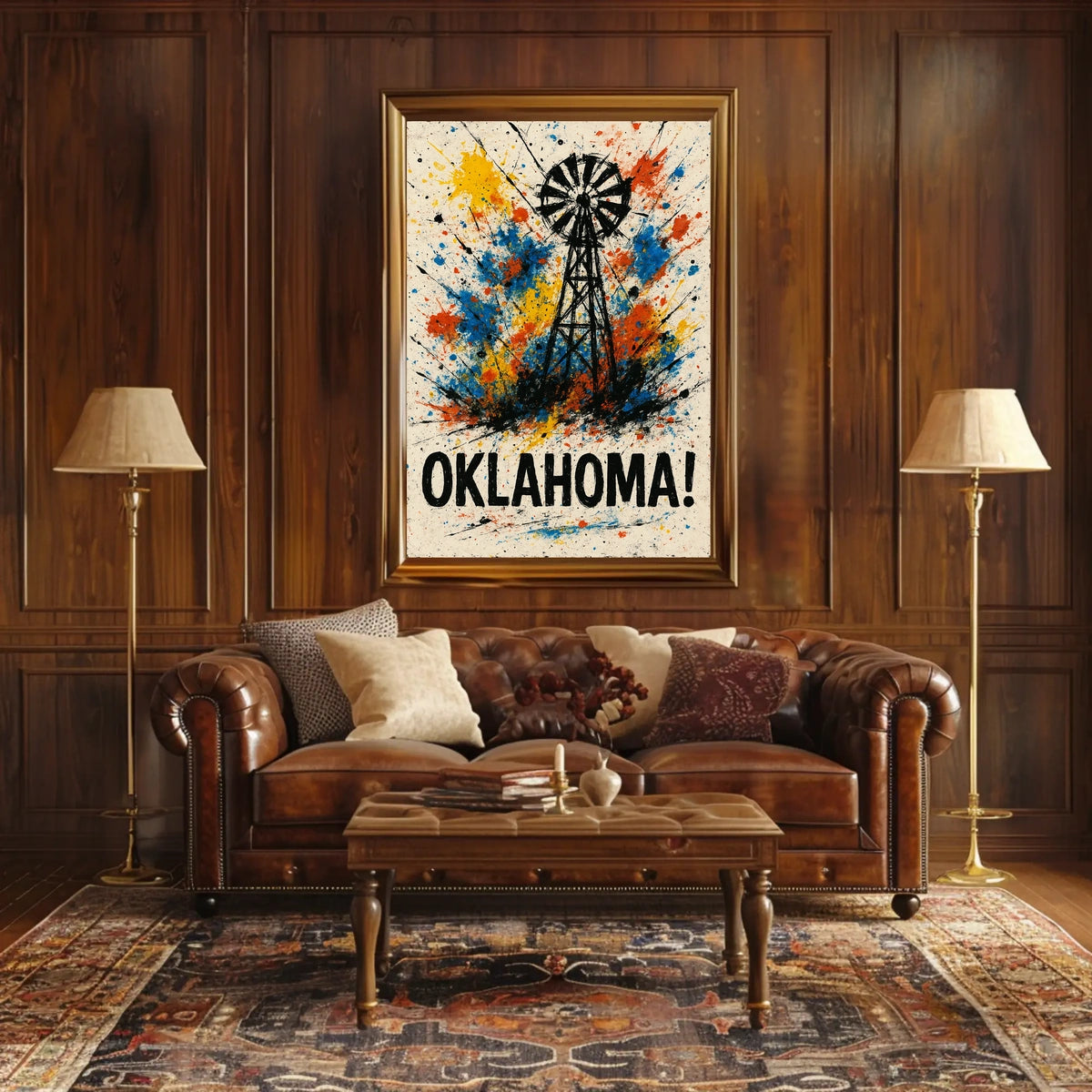 Oklahoma A Splash Of Color Poster