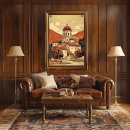 Serene Byzantine Landscape Poster