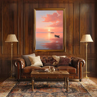 Serene Sunset Glow: Abstract, Artistic, or Pop Culture Poster