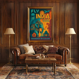 Wander In Color Fly India Poster